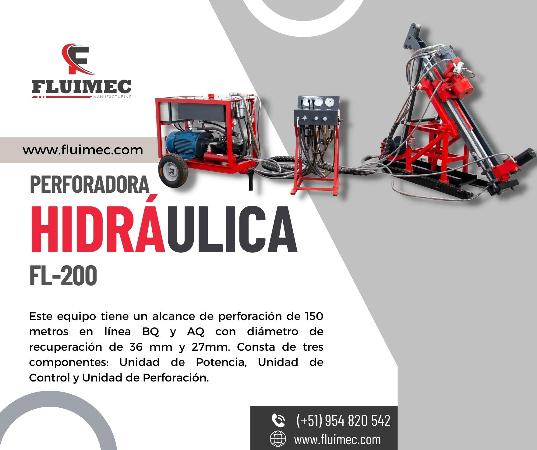 PERFORADORA HIDRAULICA FL - 200 UNIDAD DE POTENCIA 